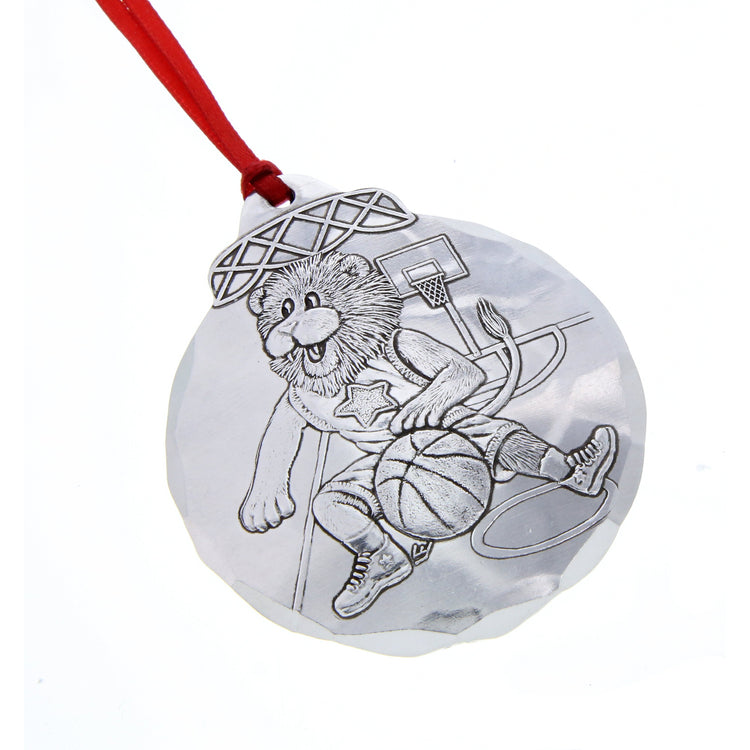 Basketball Lion Ornament - Wendell August Forge