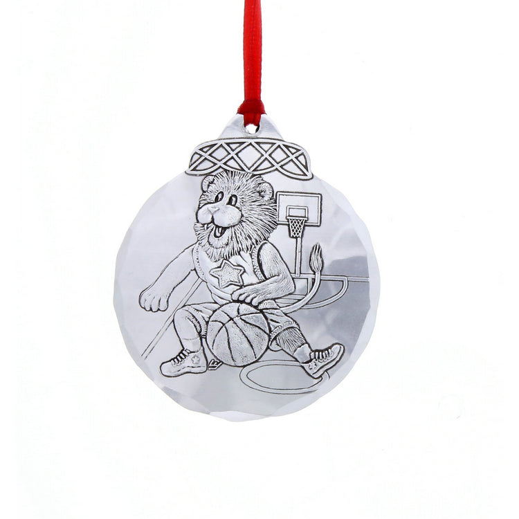 Basketball Lion Ornament - Wendell August Forge