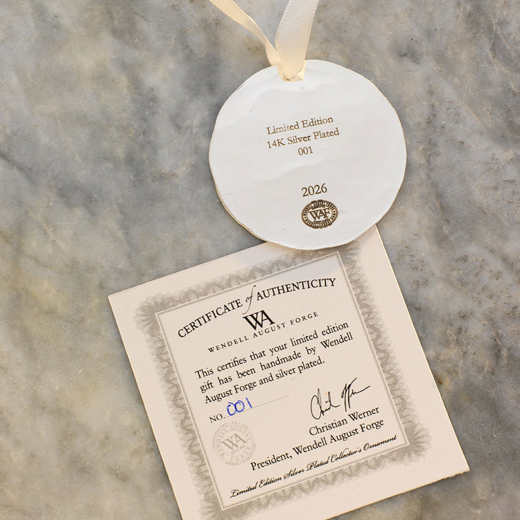 Limited Edition Silver Plated 2026 Annual Ornament - Cozy Christmas Hearth