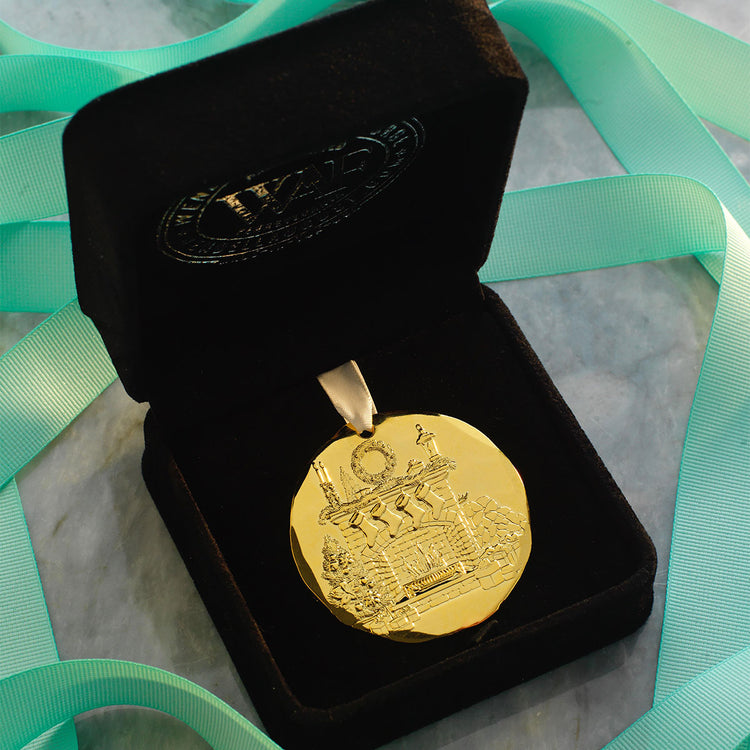 Limited Edition 18K Gold Plated 2026 Annual Ornament - Cozy Christmas Hearth