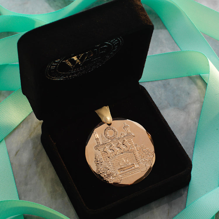 The 2026 Annual Ornament – Cozy Christmas Hearth (Rose Gold-Plated, Limited Edition)