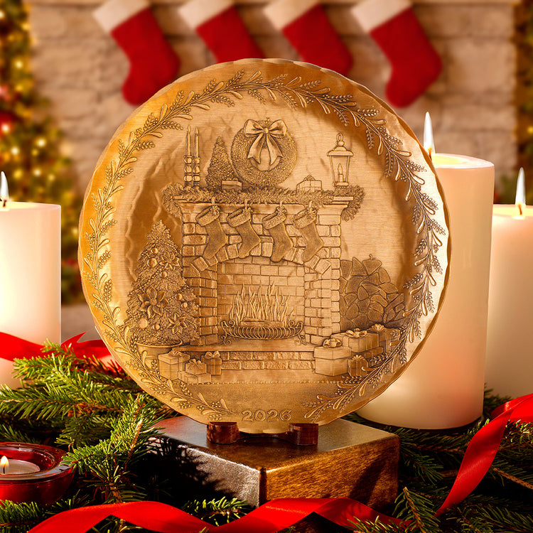 2026 Annual Plate - Cozy Christmas Hearth (Bronze)