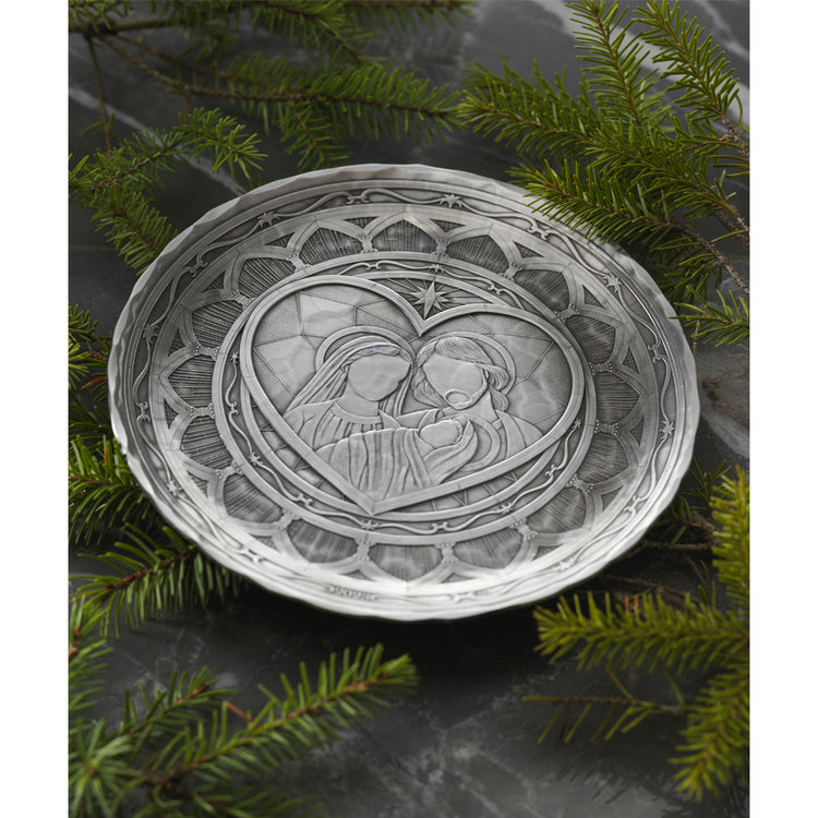 2023 Annual Christmas Plate- Heart of Christmas (Pewter)