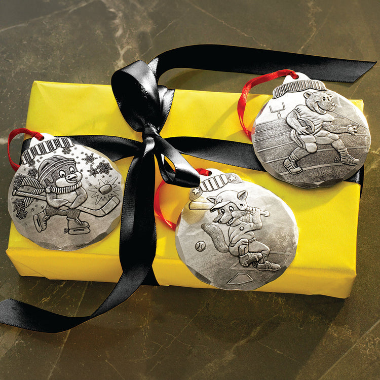 Basketball Lion Ornament - Wendell August Forge