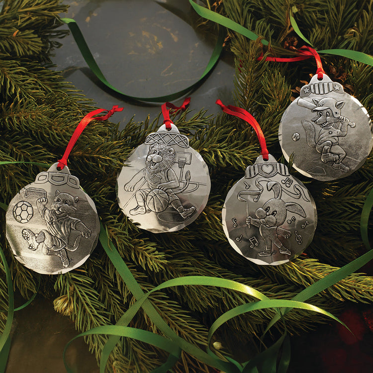 Basketball Lion Ornament - Wendell August Forge