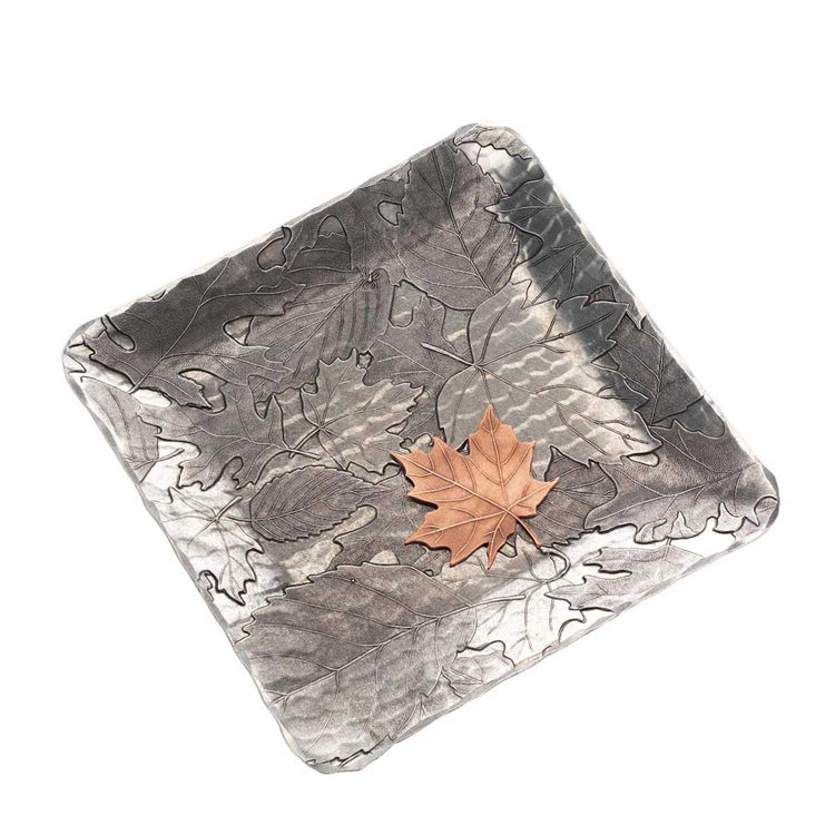 Autumn Mixed Metal Decor Tray