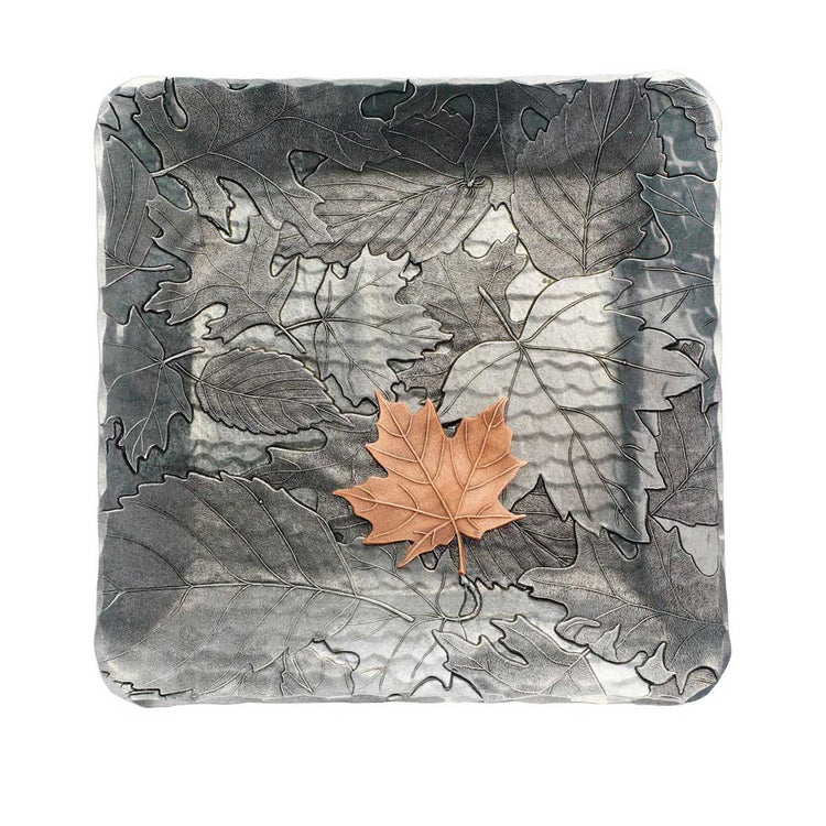 Autumn Mixed Metal Decor Tray