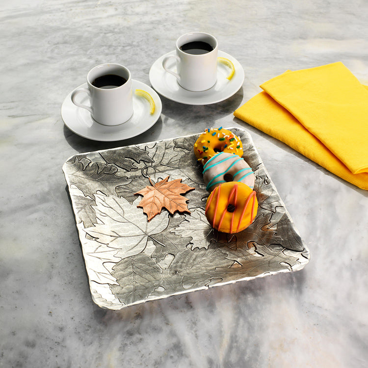 Autumn Mixed Metal Decor Tray