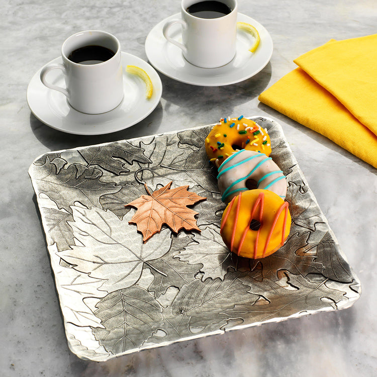 Autumn Mixed Metal Decor Tray
