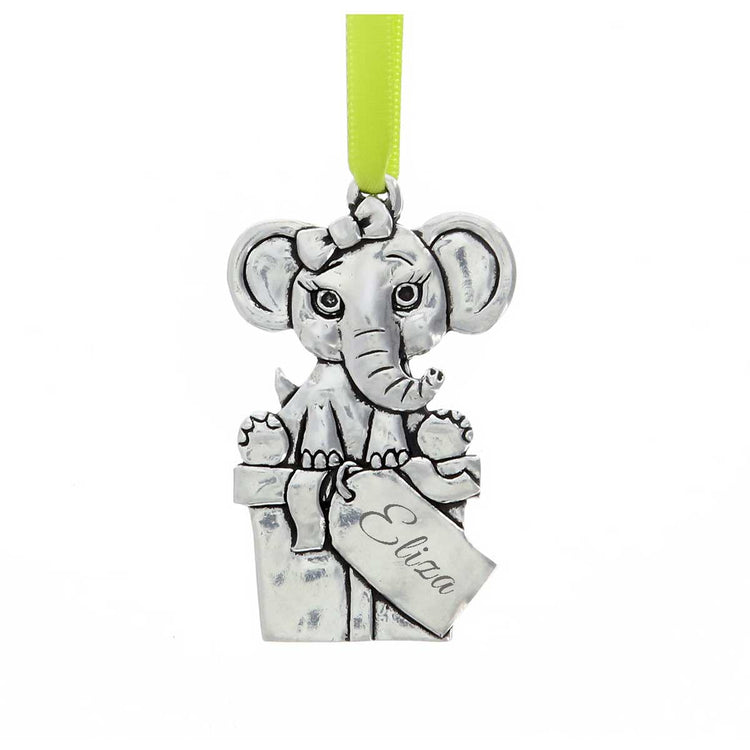 Elephant Baby Ornament 