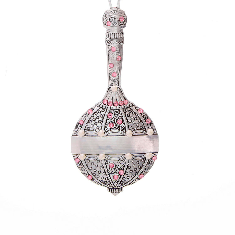 Baby's First Rattle Ornament - Pink