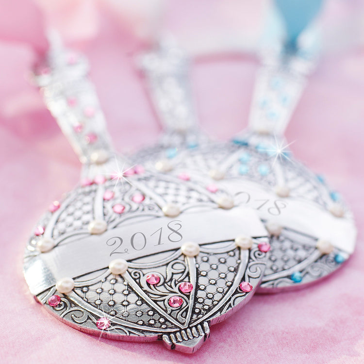 Baby's First Rattle Ornament - Blue