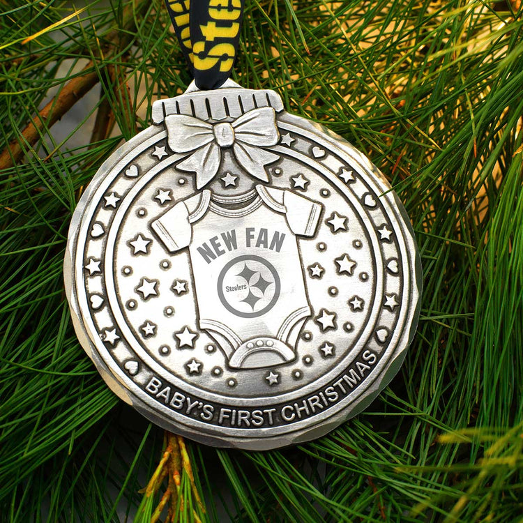 Pittsburgh Steelers Babys First Touchdown Ornament 