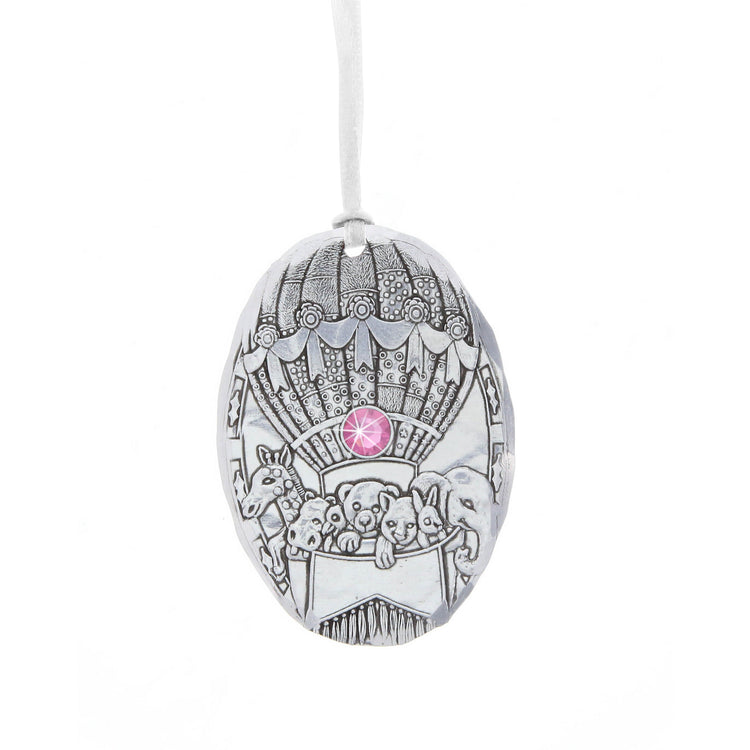 October Baby Balloon Birthstone Ornament