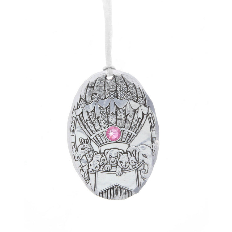 October Baby Balloon Birthstone Ornament