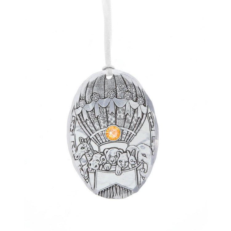 November Baby Balloon Birthstone Ornament