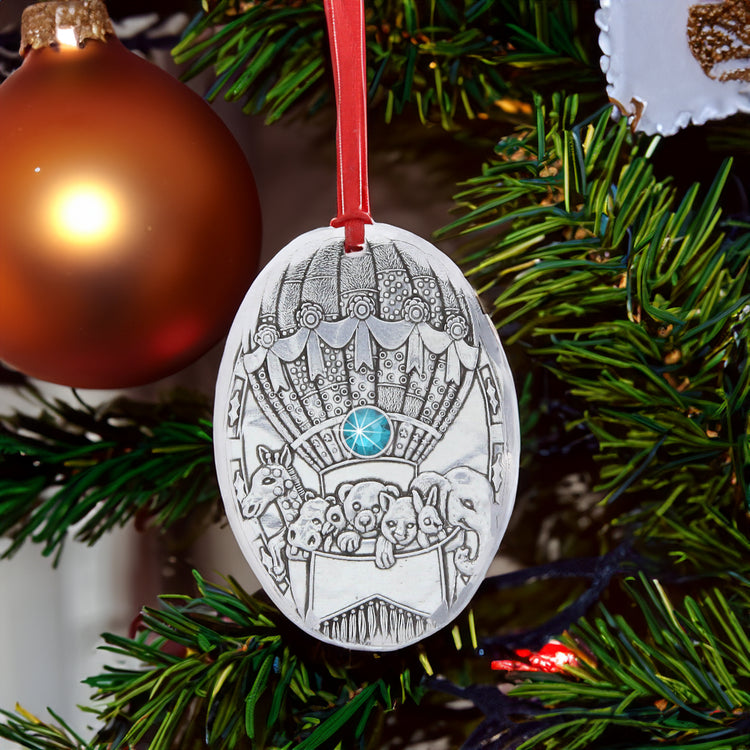 December Baby Balloon Birthstone Ornament