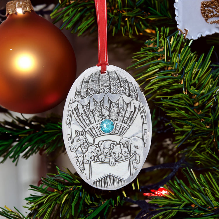 December Baby Balloon Birthstone Ornament