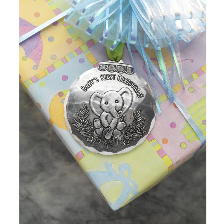Baby's First Christmas Elephant Ornament