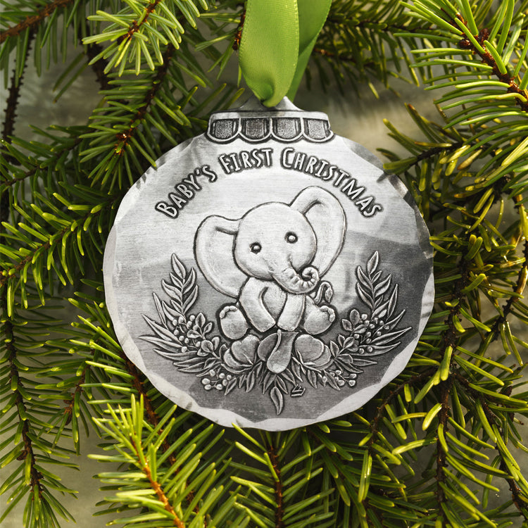 Baby's First Christmas Elephant Ornament