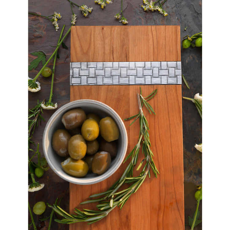 Basketweave Charcuterie Serving Board