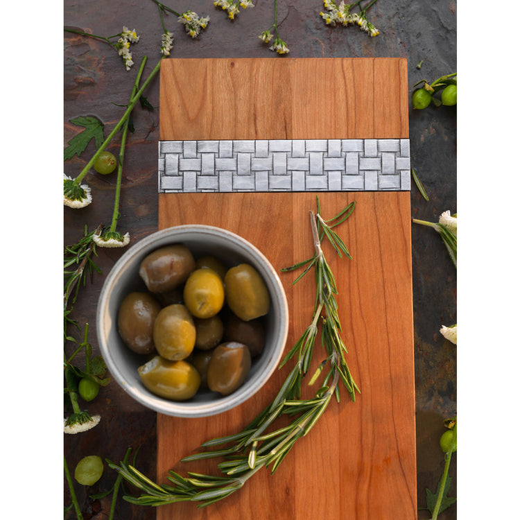 Basketweave Charcuterie Serving Board