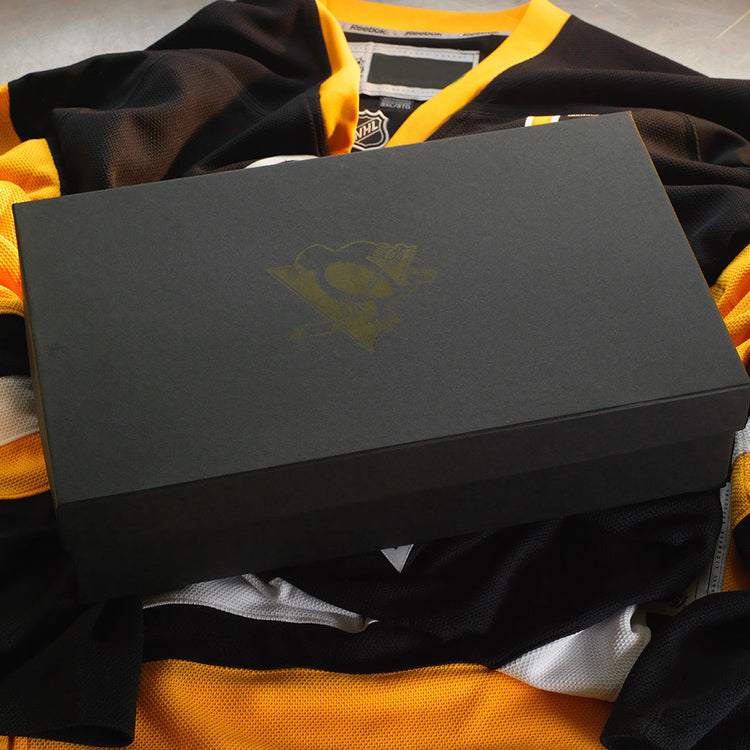 Pittsburgh Penguins Big Three SOHO Rocks Glass and Coaster Set
