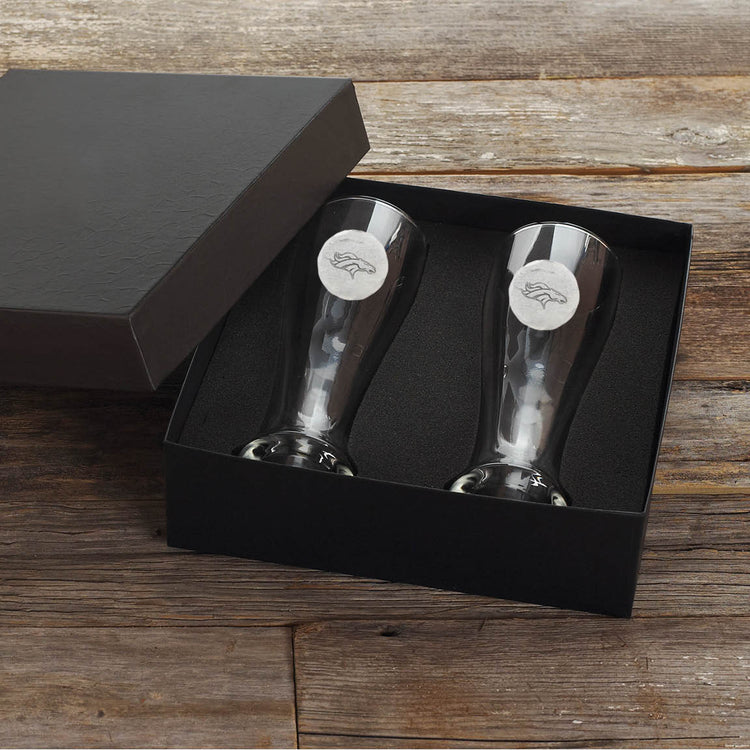 Denver Broncos 2-Piece Pilsner Set 