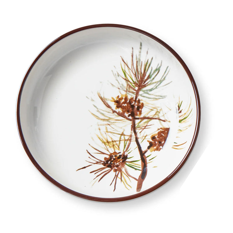 Northern Forest Pinecone Shallow Bowl