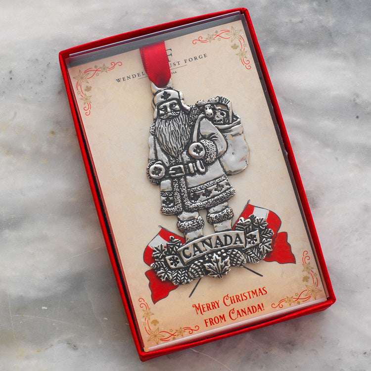 Canada Santa Ornament