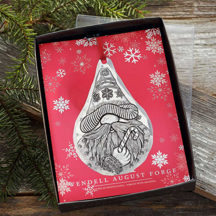 Candy Cane Gnome Christmas Ornament