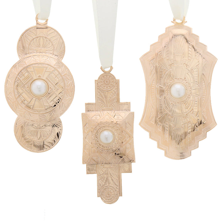 Limited Edition Century Ornament 3-Piece Set (Plated Rose Gold) 