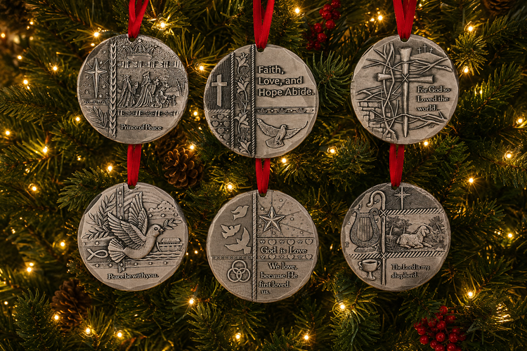 Bible Verse Ornament Set