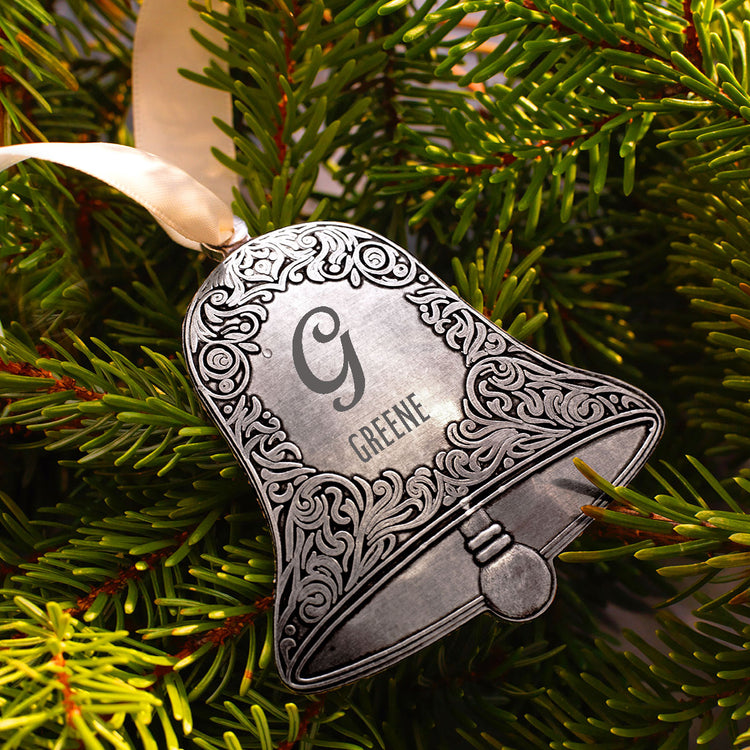 Personalized Family Christmas Bell Ornament
