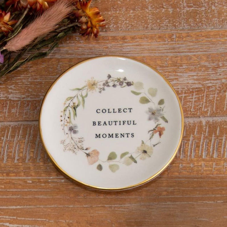 Floral Trinket Plate Moments 