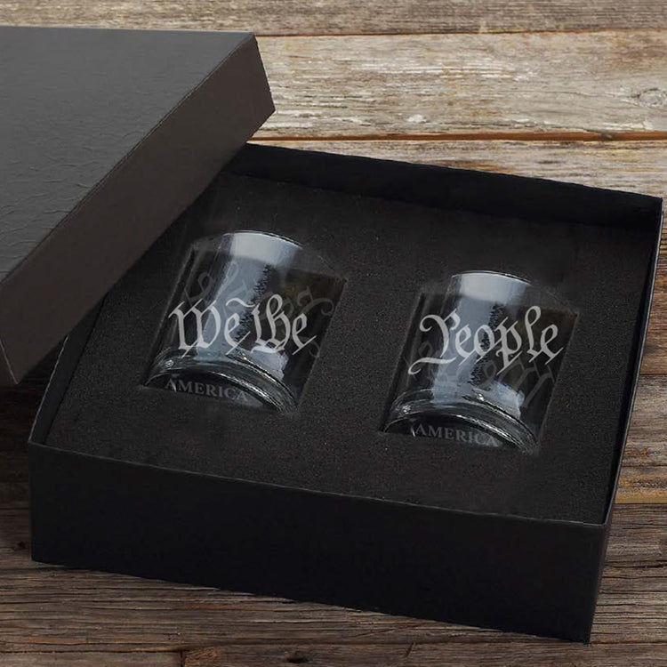 America250 2-Piece Declaration of Independence Rocks Glass Set - Wendell August Forge