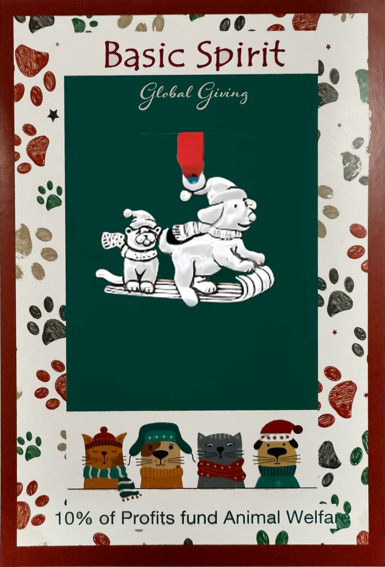 Dogs On Sled Ornament