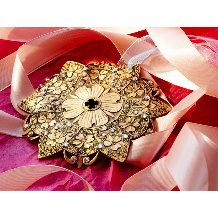 Snow Crystal Dogwood Ornament (Bronze) 