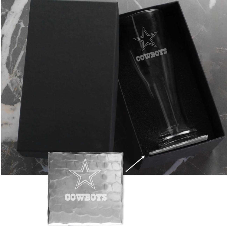 Dallas Cowboys Pilsner and Coaster Gift Set