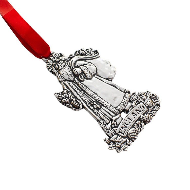 England Santa Ornament