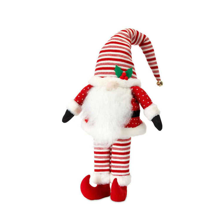 Peppermint Stripe Christmas Elf Figure
