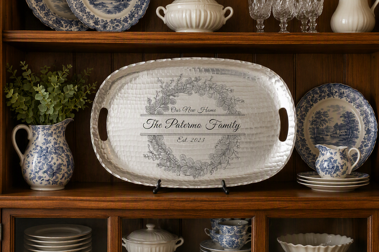 Personalized Eucalyptus Keepsake Tray