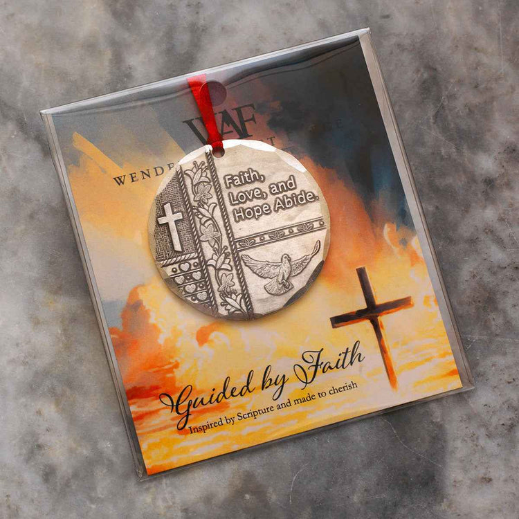 Faith, Hope, Love Christmas Ornament