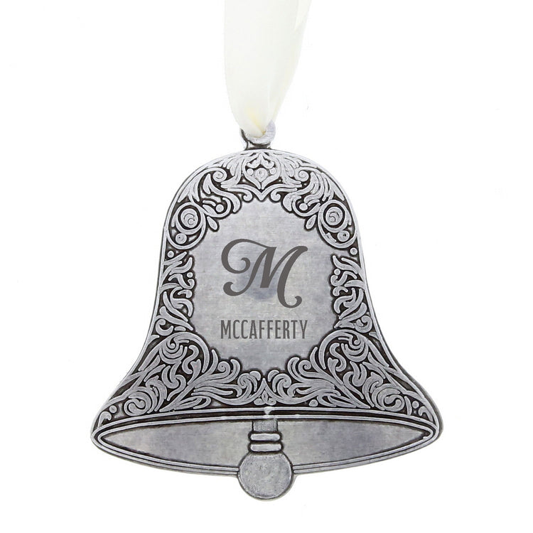 Personalized Family Christmas Bell Ornament