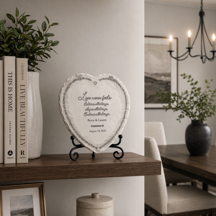 1st Corinthians Decorative Heart Tray 