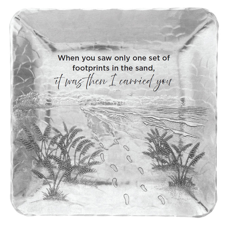 Footprints Expressions 9 Inch Square Tray