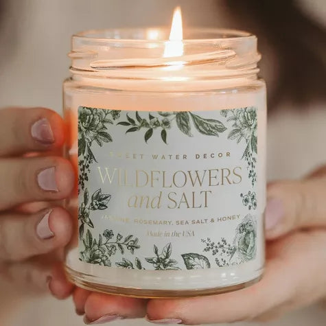 Wildflowers and Salt 9 oz Soy Candle