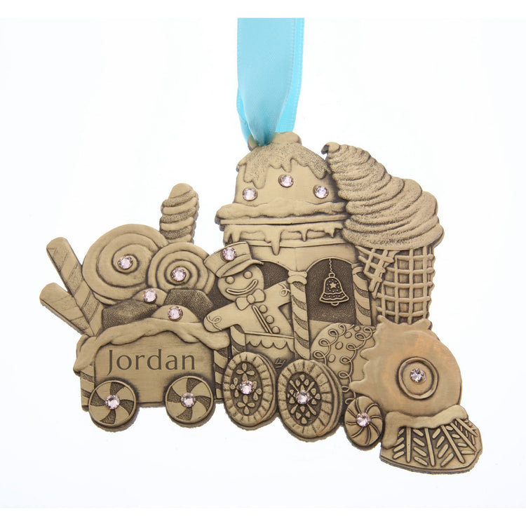 Gingerbread Train Ornament (Bronze) 