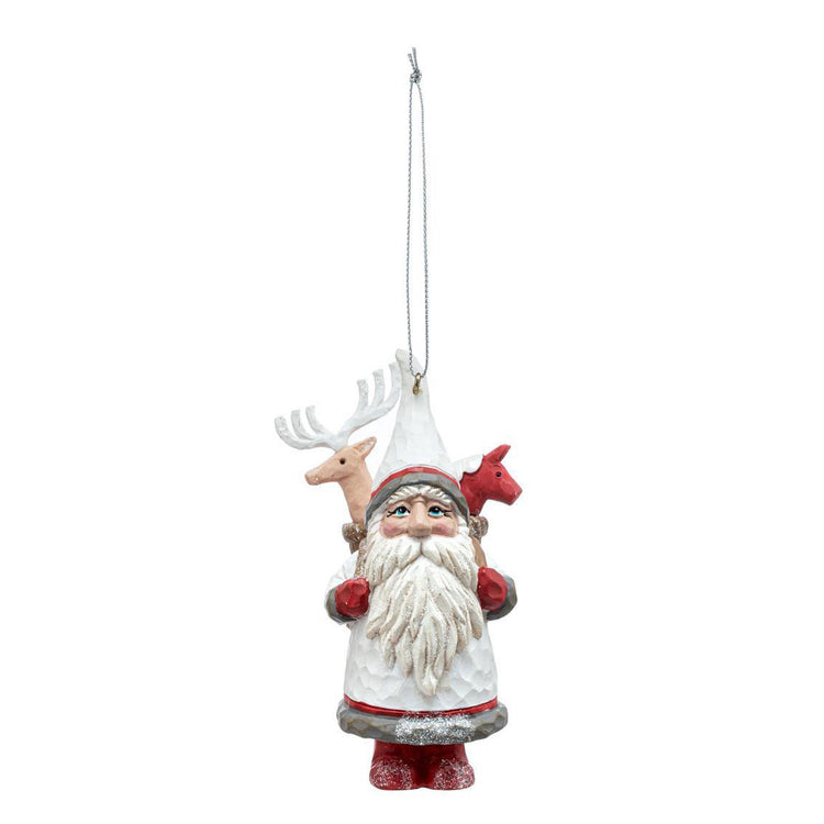 Gnome Traveler Ornament with Animals