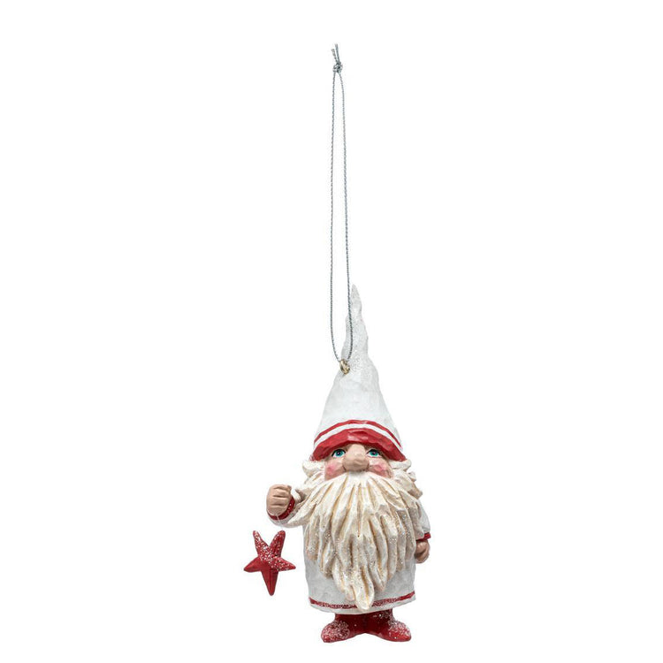 Gnome Traveler Ornament with Star
